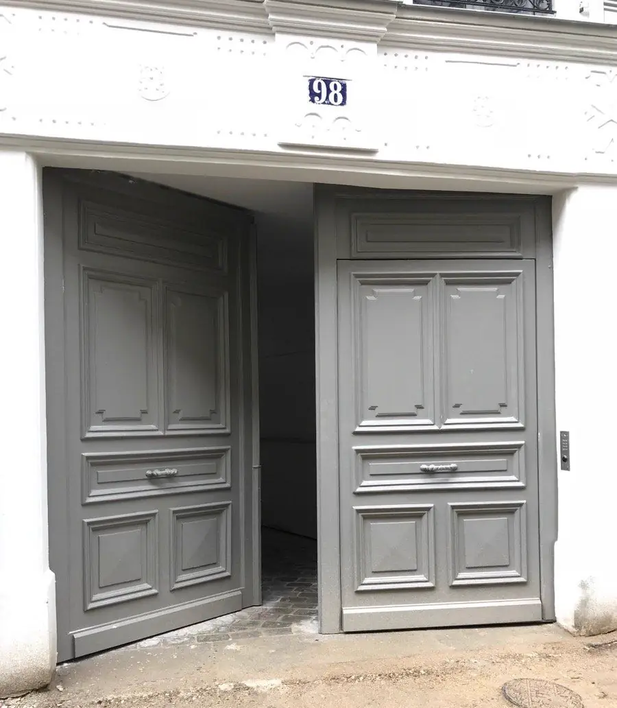 Porte cochère, 98 rue des Dames, Paris 17e — après travaux