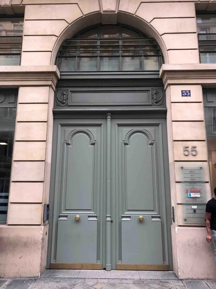 Porte cochère, 55 rue de Châteaudun, Paris 9e — après travaux