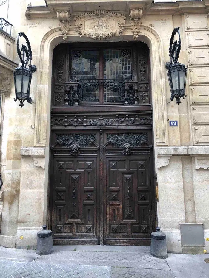 Porte cochère, 12 rue du Cardinal-Mercier, Paris 9e — avant travaux