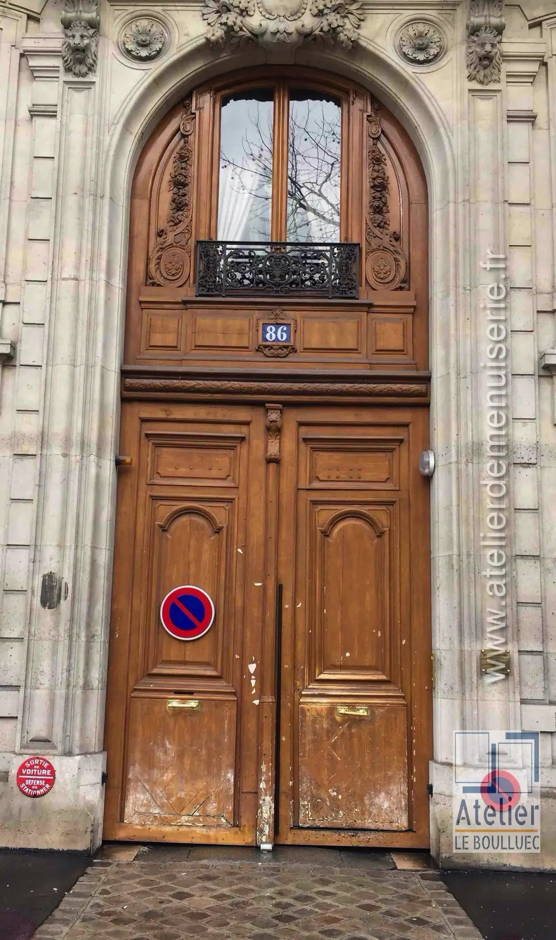Porte cochère, 86 boulevard Malesherbes, Paris 17e — avant travaux