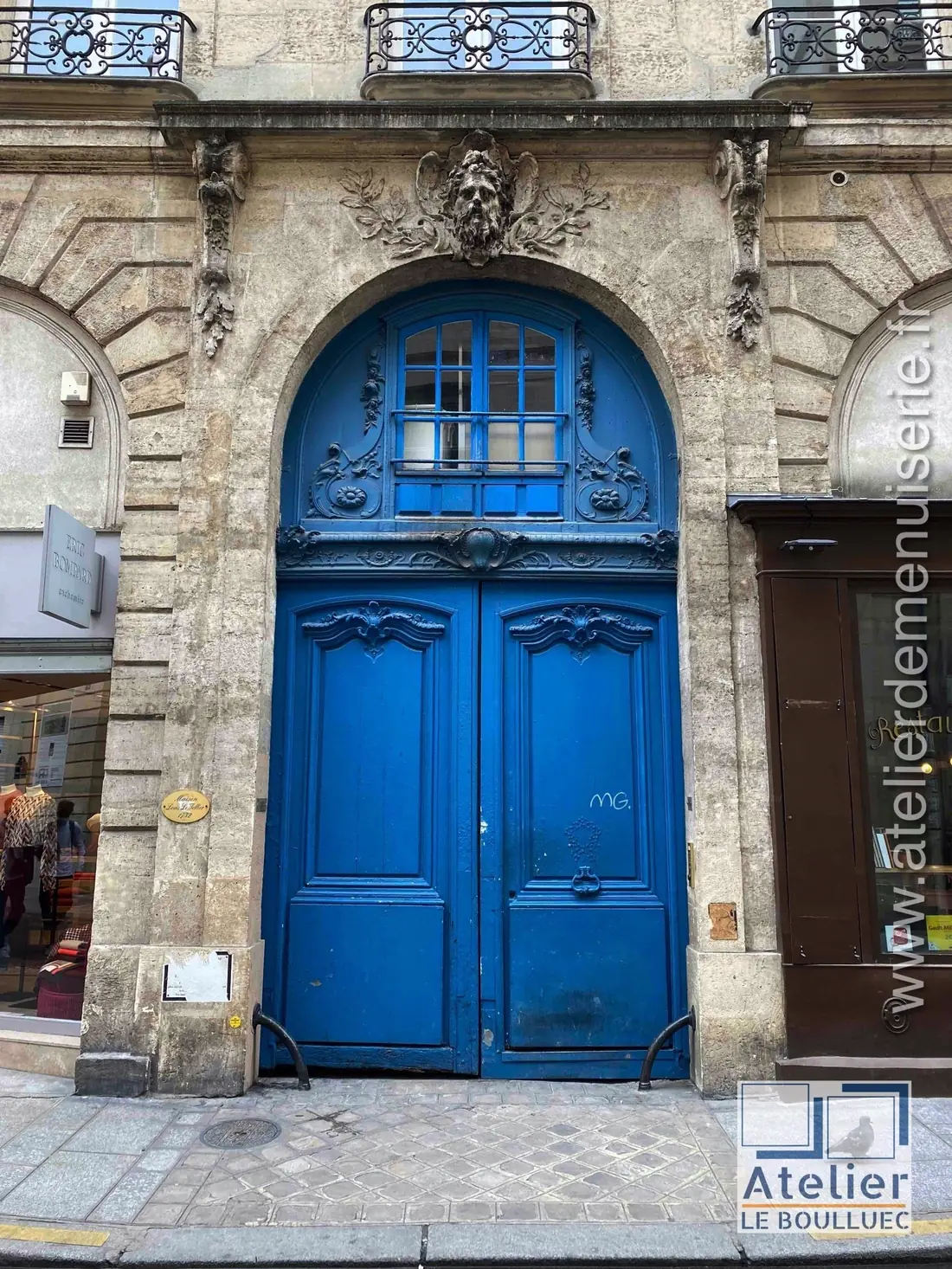 Porte cochère, 44 rue Vieille-du-Temple, Paris 4e — avant travaux