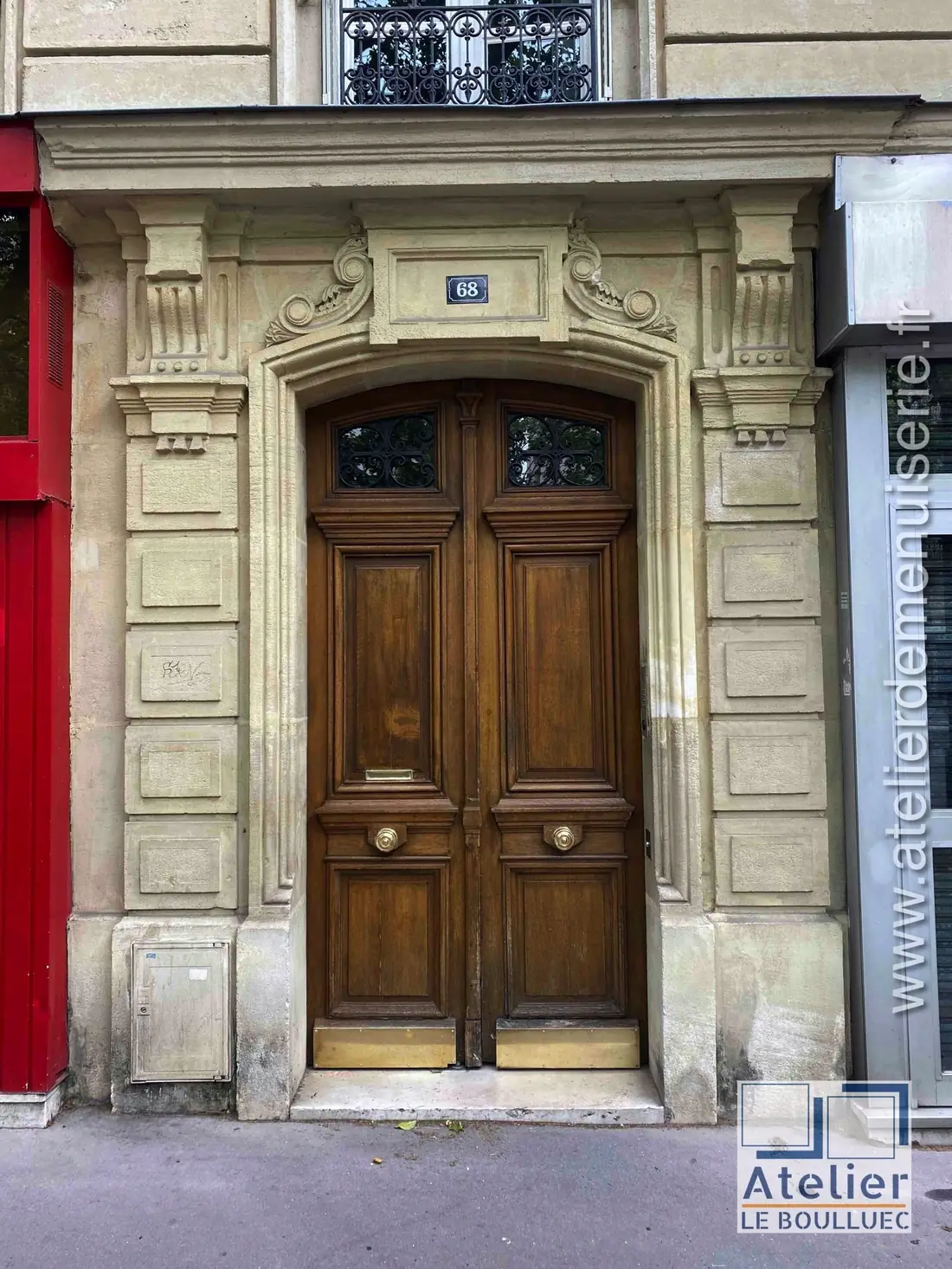 Porte bâtarde, 68 boulevard de Port-Royal, Paris 5e — avant travaux