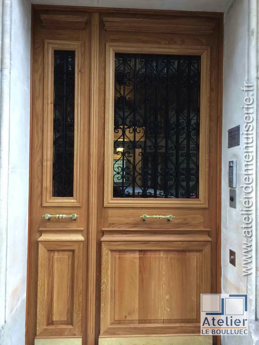 Porte sur rue, 34 rue François-Bonvin, Paris 15e — après travaux