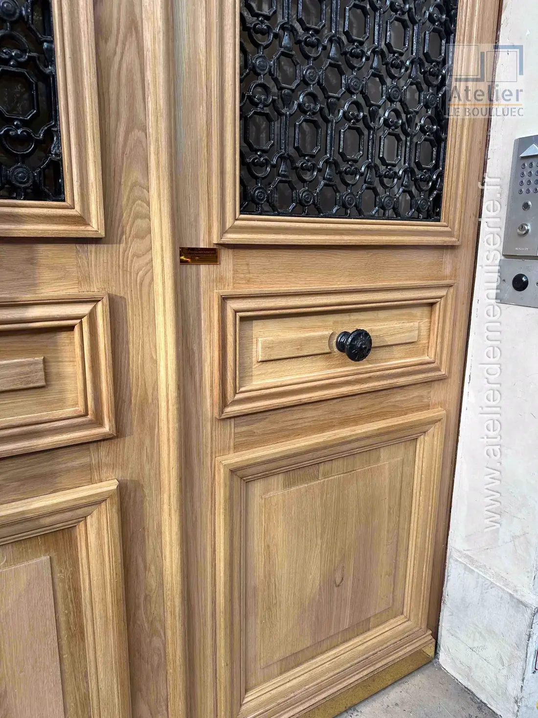 Porte sur rue, 135 boulevard de Magenta, Paris 10e — après travaux