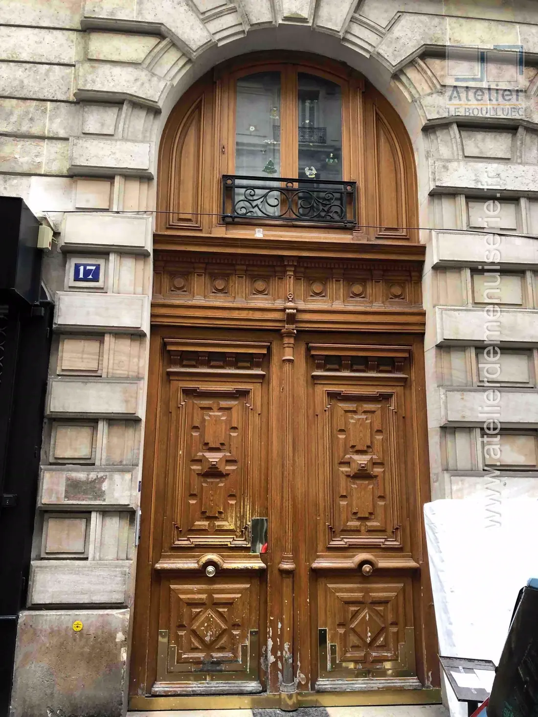 Porte sur rue, 17 rue Paul-Bert, Paris 11e — après travaux